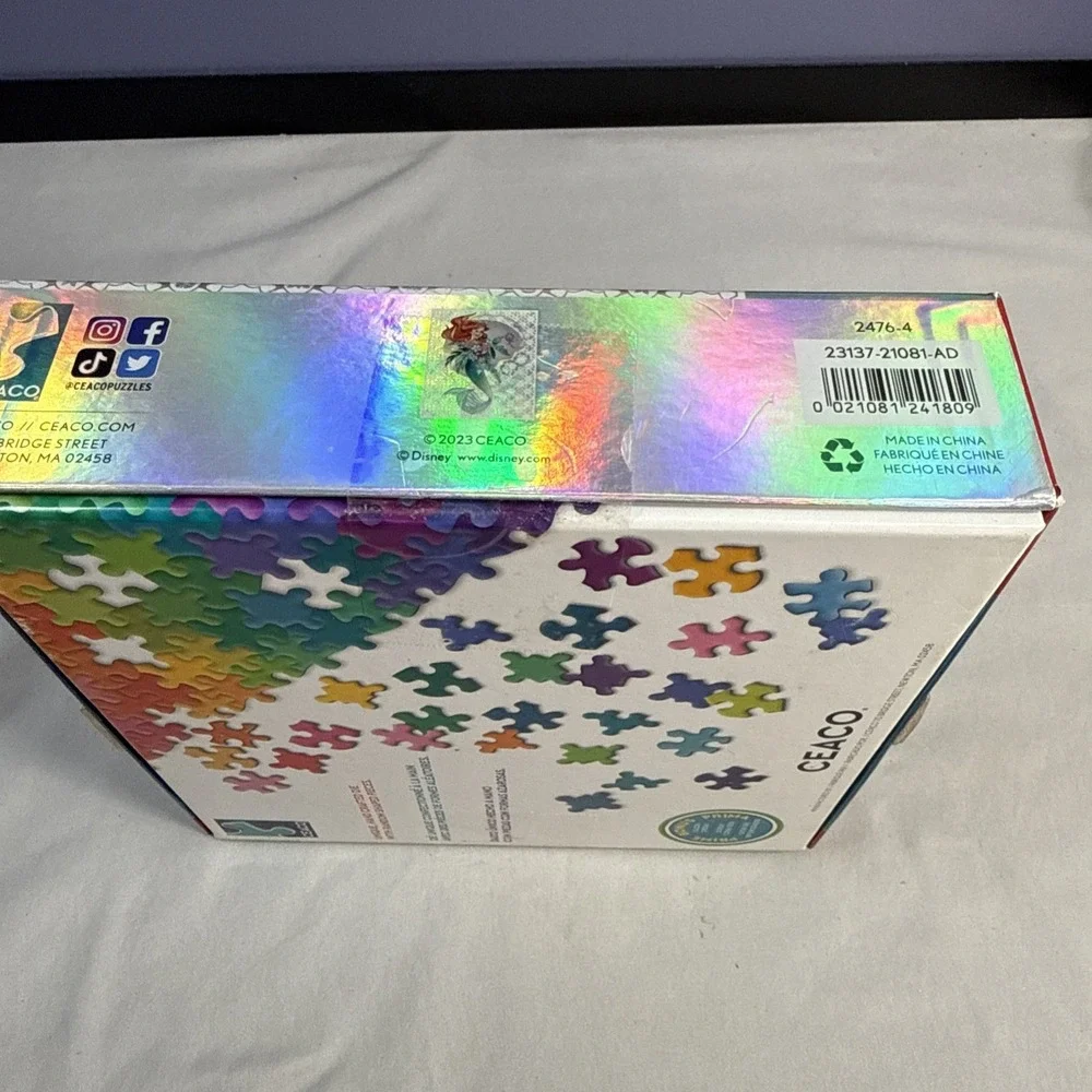Disney's Little Mermaid Foil Puzzle 500pc 100th Anniversary Jigsaw Ariel